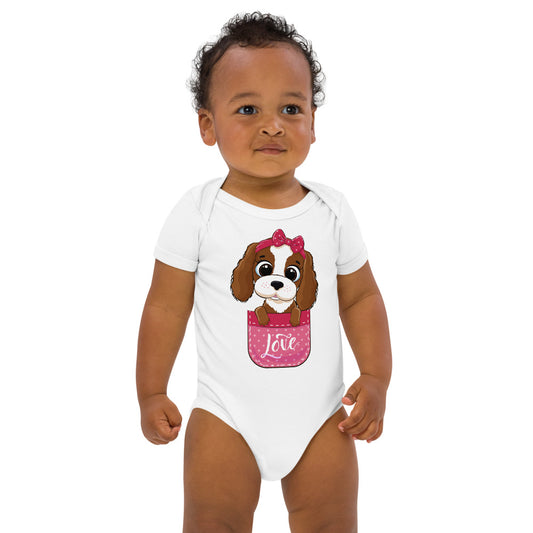 Funny Baby Dog in Pocket, Bodysuits, No. 0395