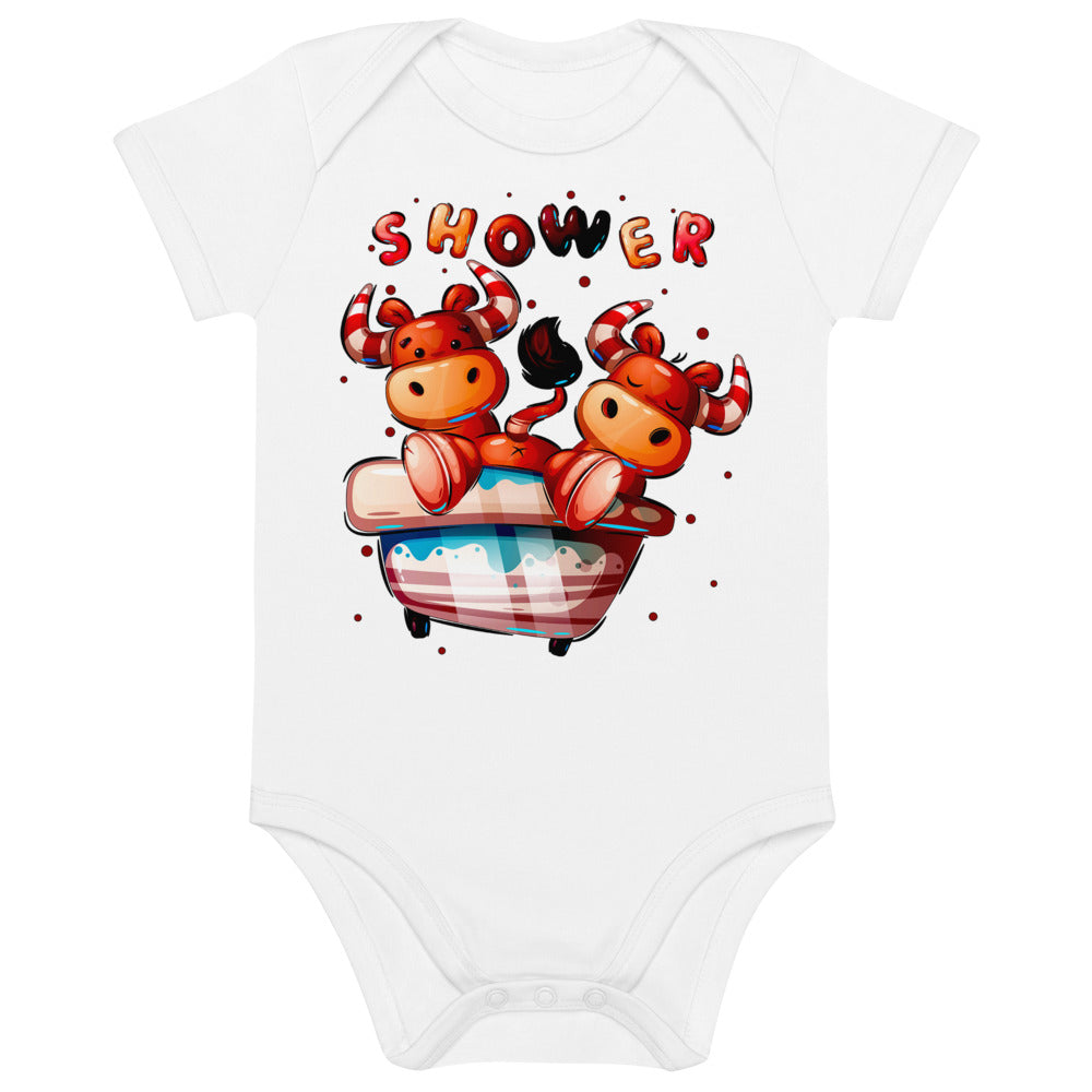 Funny Bulls in Bathroom, Bodysuits, No. 0398