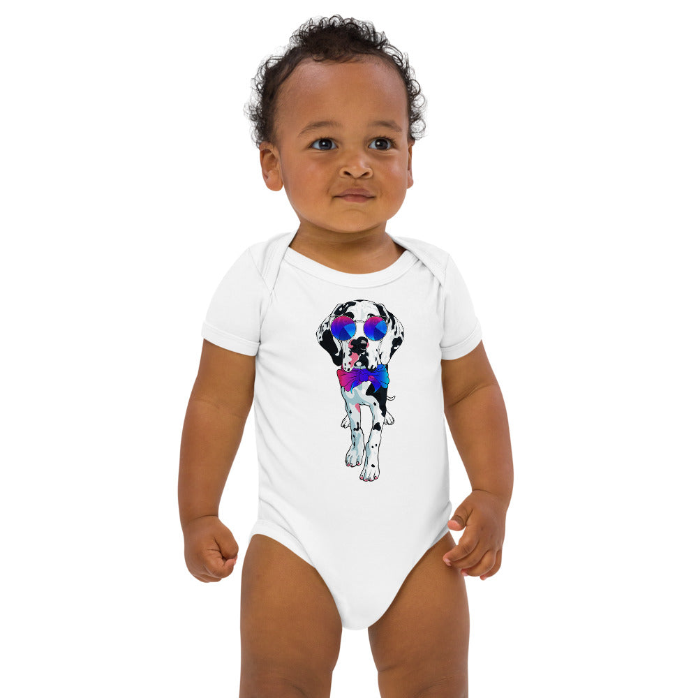 Cute Spotted Great Dane Dog, Bodysuits, No. 0557