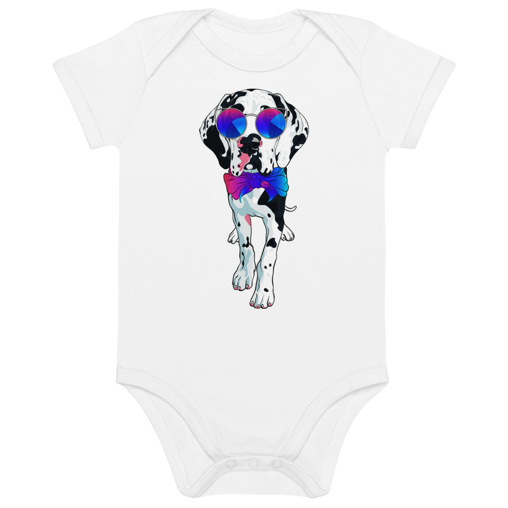 Cute Spotted Great Dane Dog, Bodysuits, No. 0557