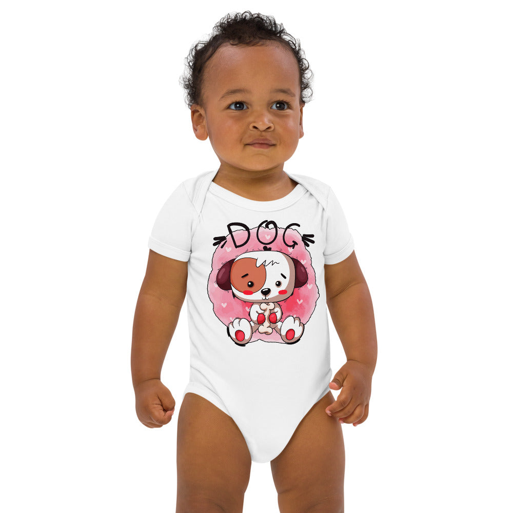 Cute Puppy with Bone, Bodysuits, No. 0066