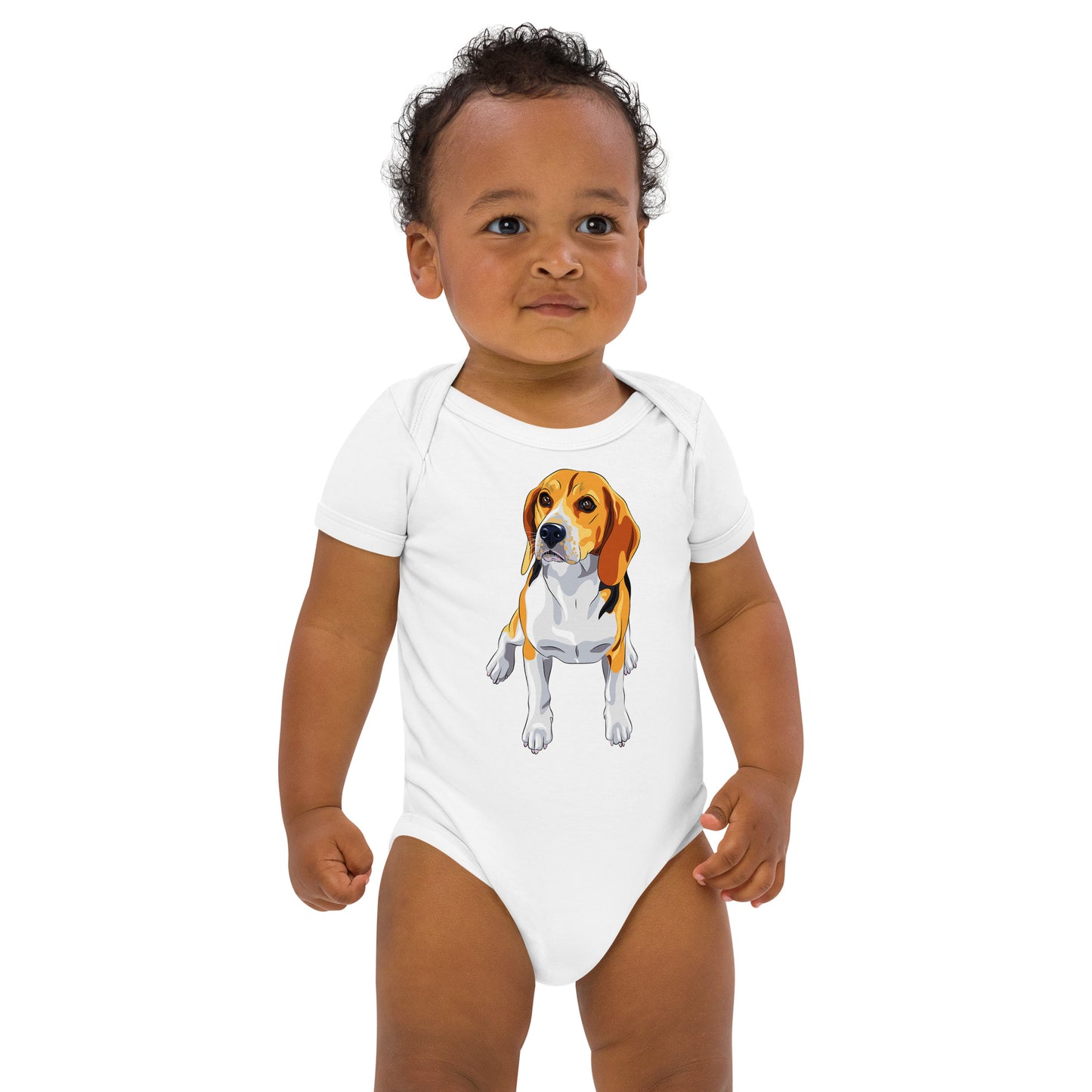 Cute Beagle Dog Bodysuit, No. 0151