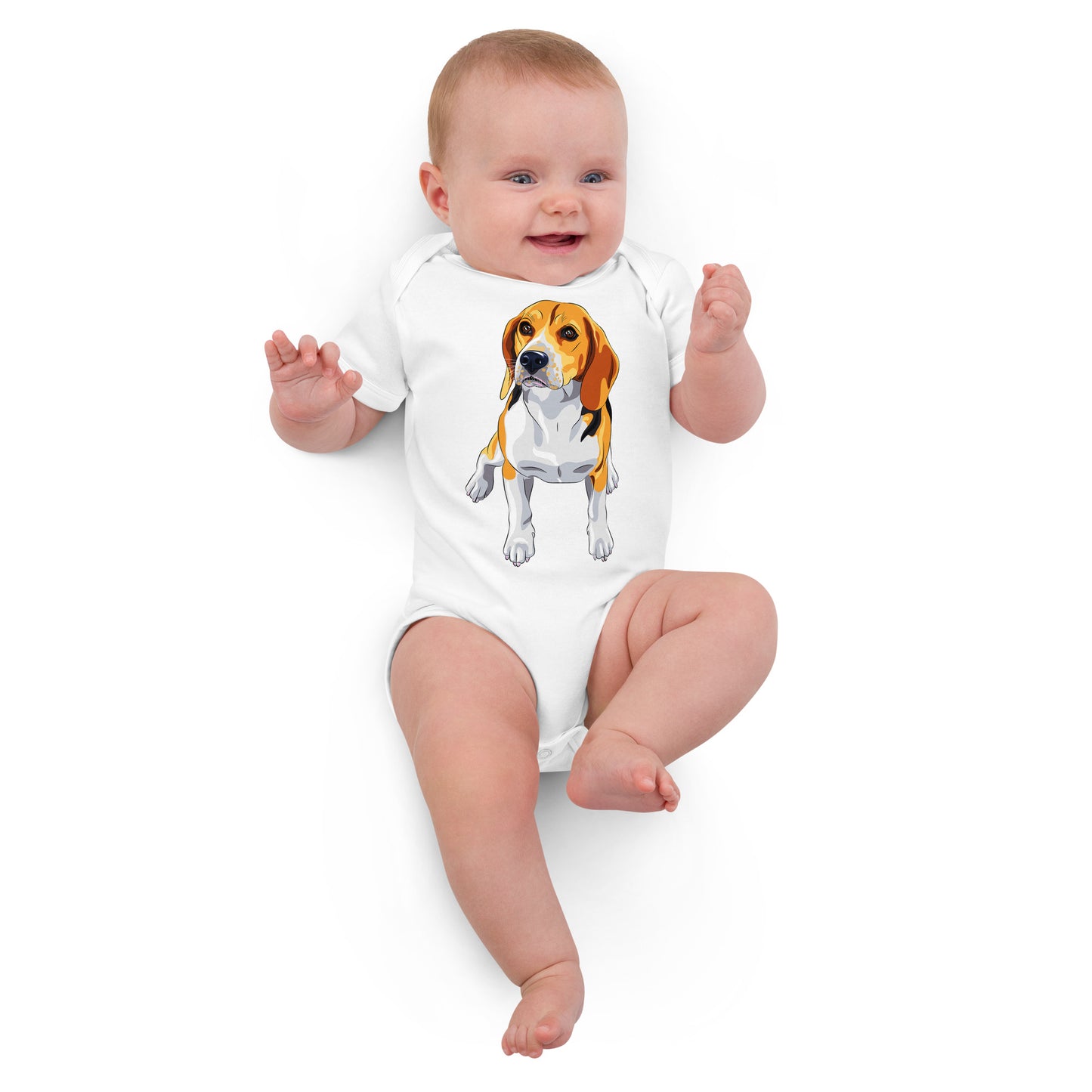 Cute Beagle Dog Bodysuit, No. 0151