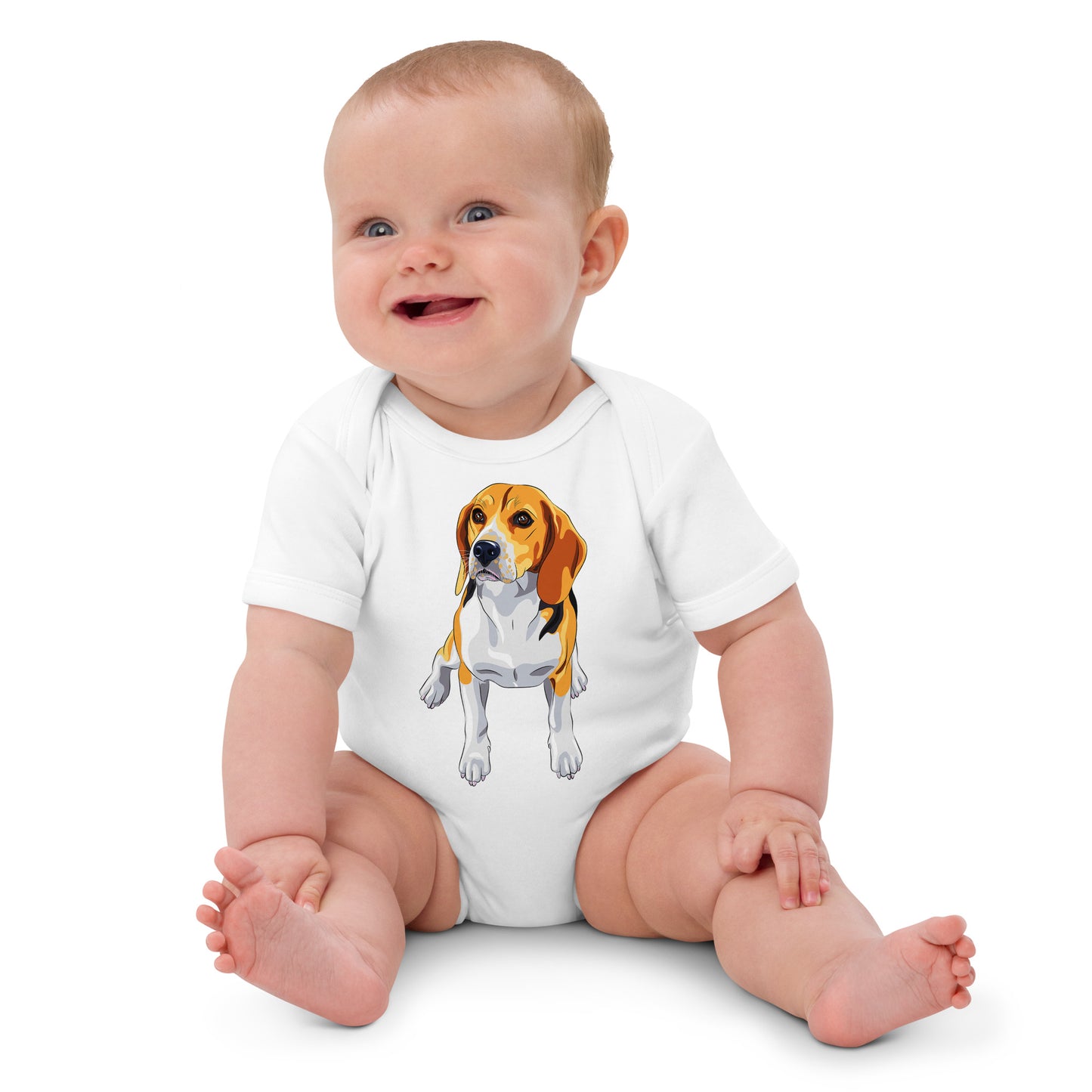 Cute Beagle Dog Bodysuit, No. 0151