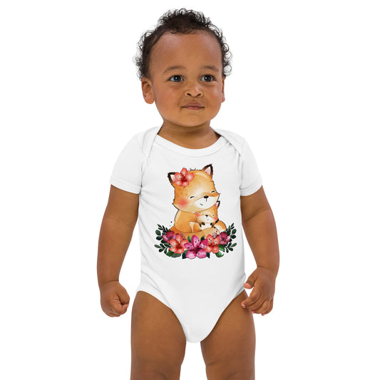 Cool Foxy Mom and Baby Bodysuit, No. 0078