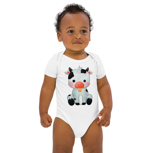 Cute Baby Cow Bodysuit, No. 0034