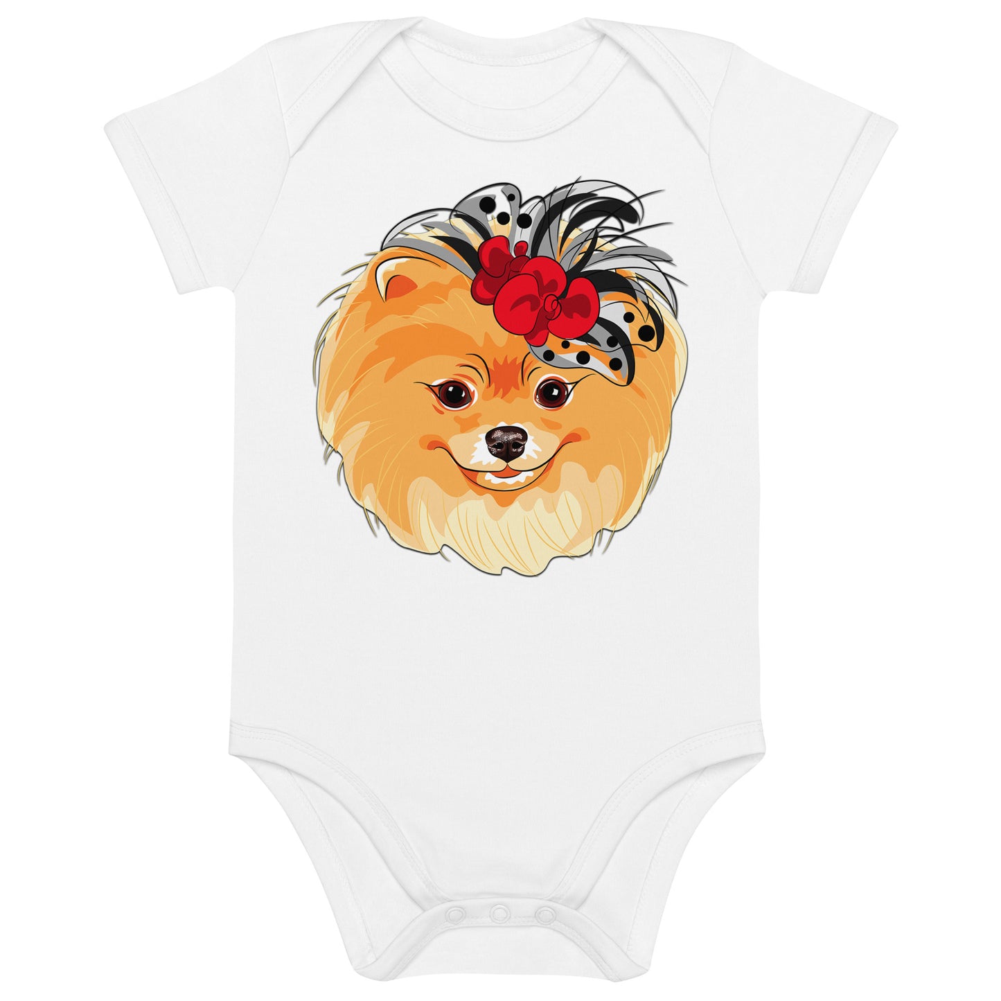 Lovely Dog Face Bodysuit, No. 0540