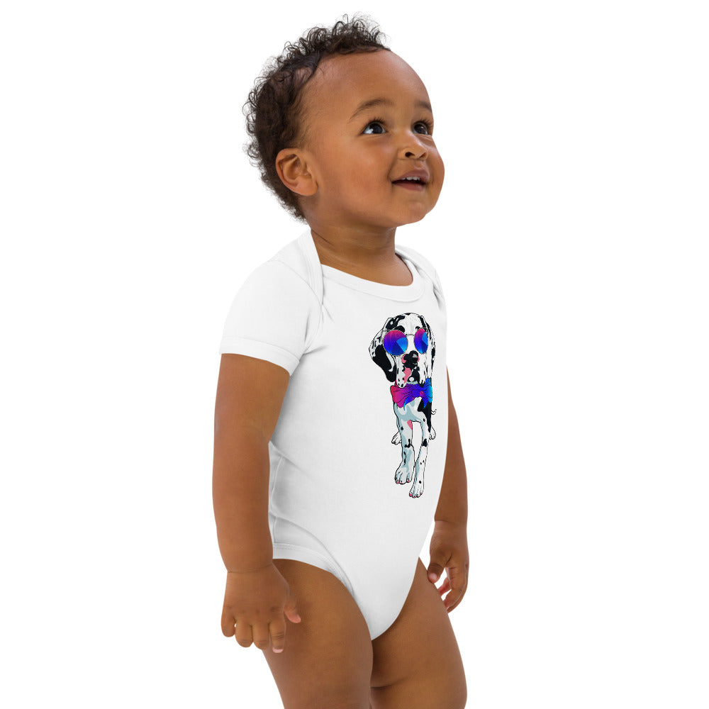 Cute Spotted Great Dane Dog, Bodysuits, No. 0557