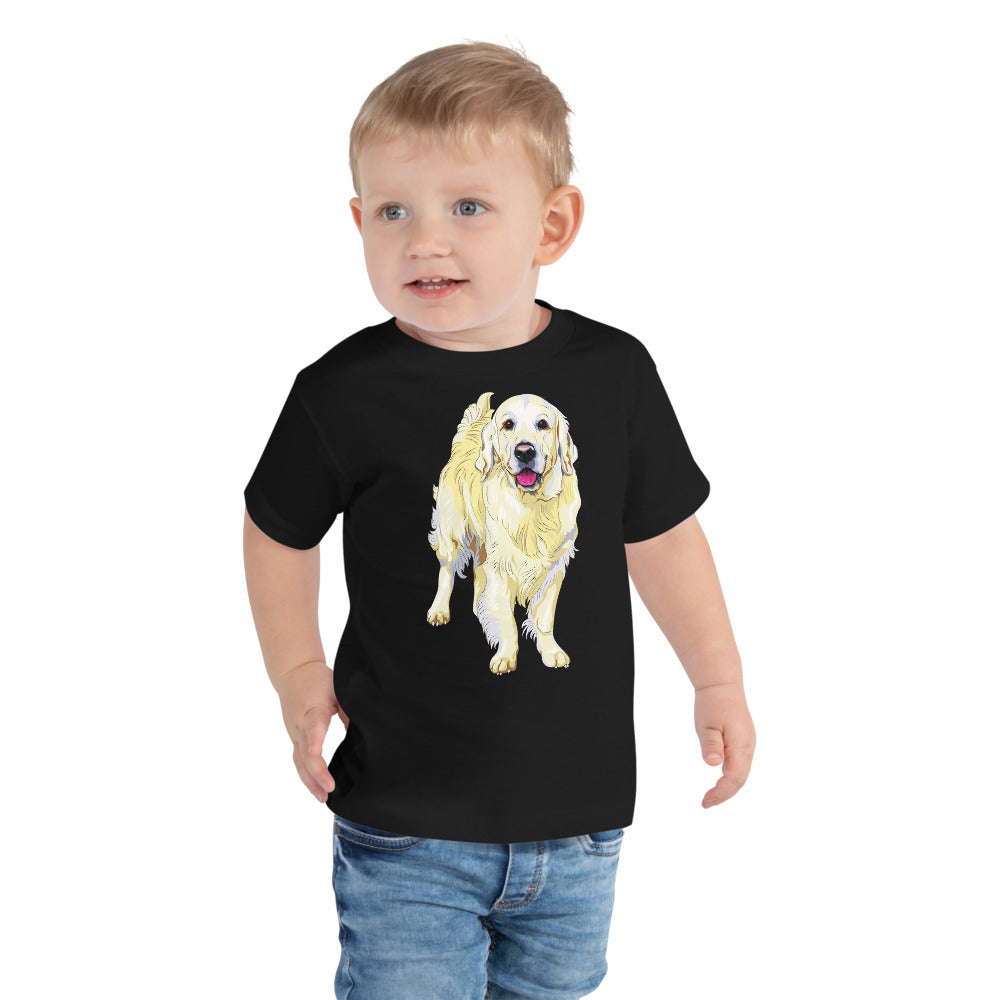 Cute Golden Retriever Dog, T-shirts, No. 0595