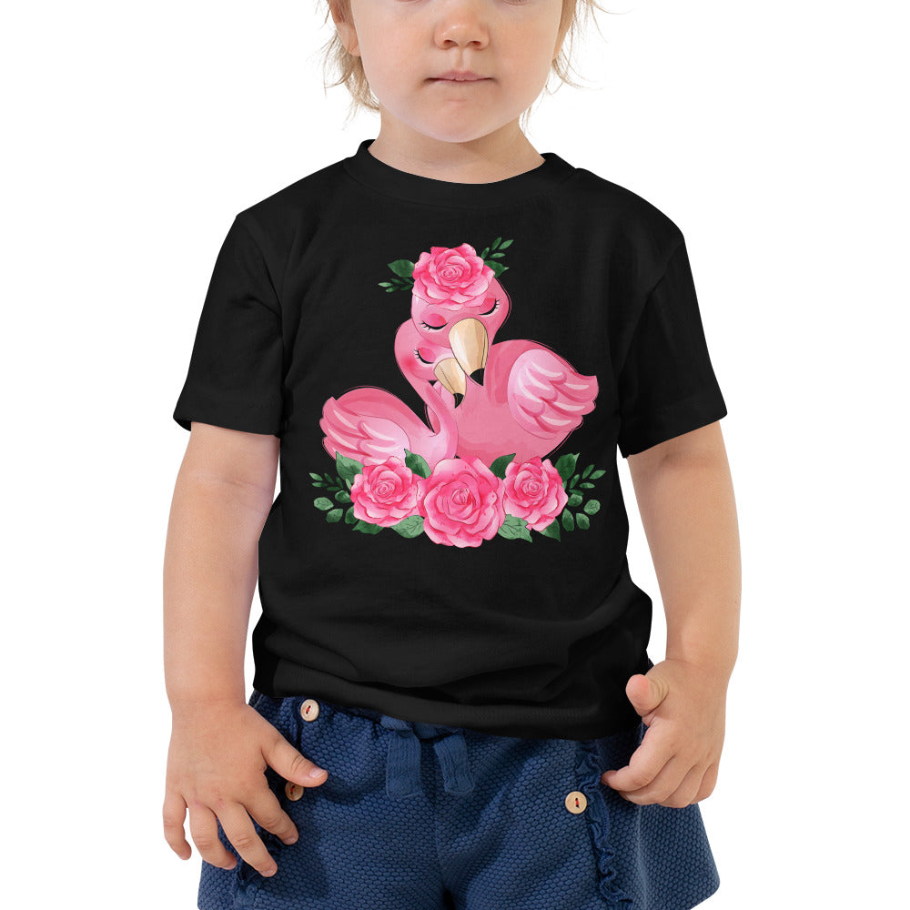 Cute Flamingo Mom and Baby, T-shirts, No. 0080