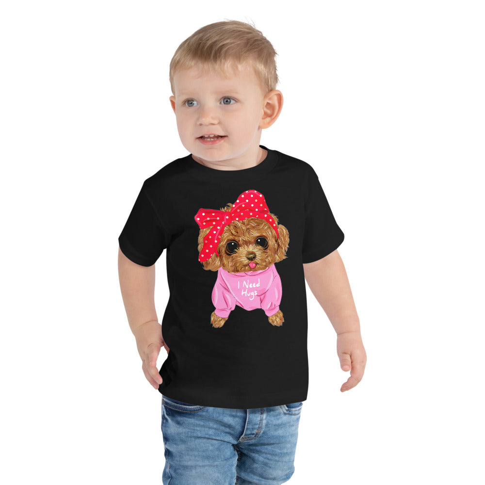 Cute Dog Puppy Needs a Hug, T-shirts, No. 0296