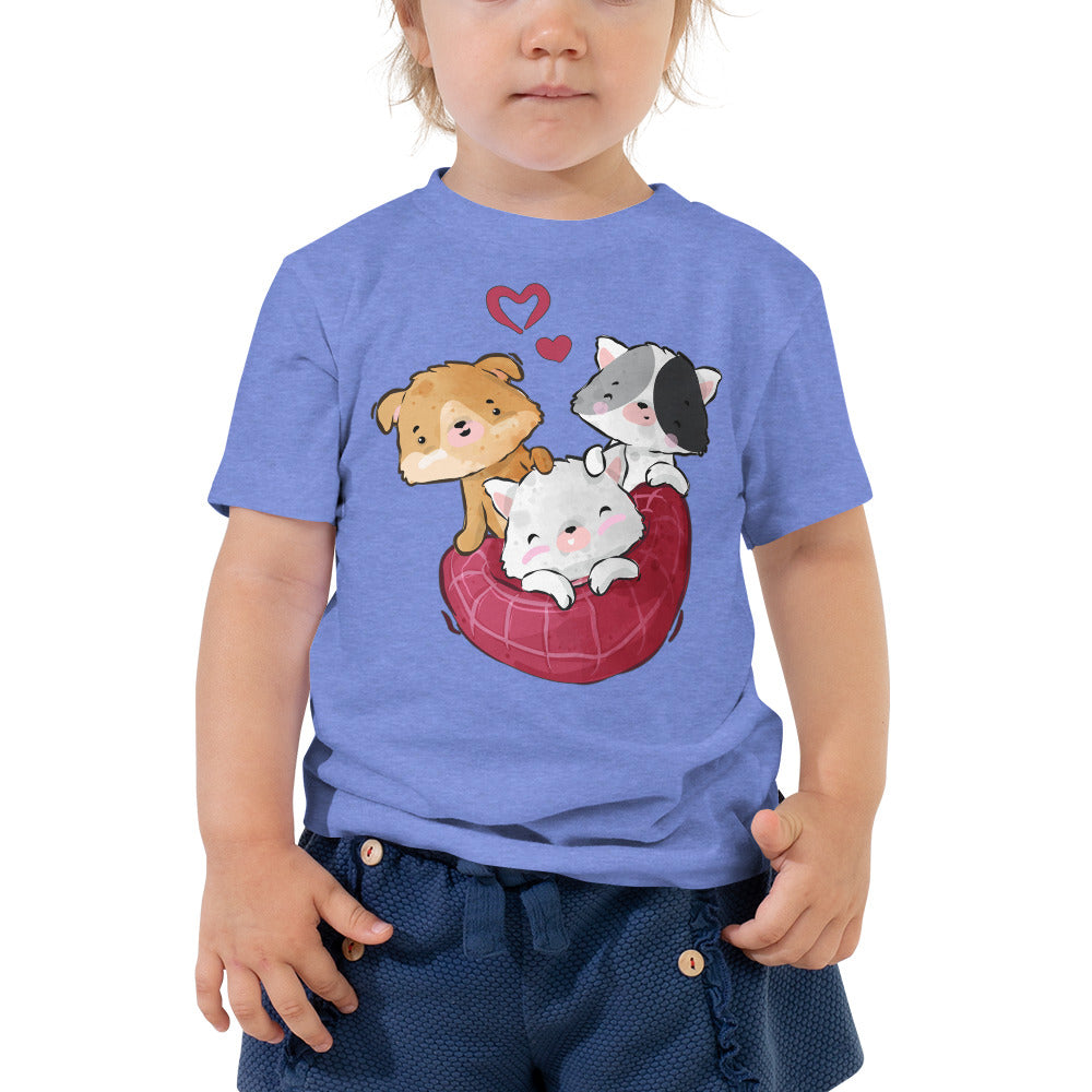 Cute Kitten Cats Playing, T-shirts, No. 0307