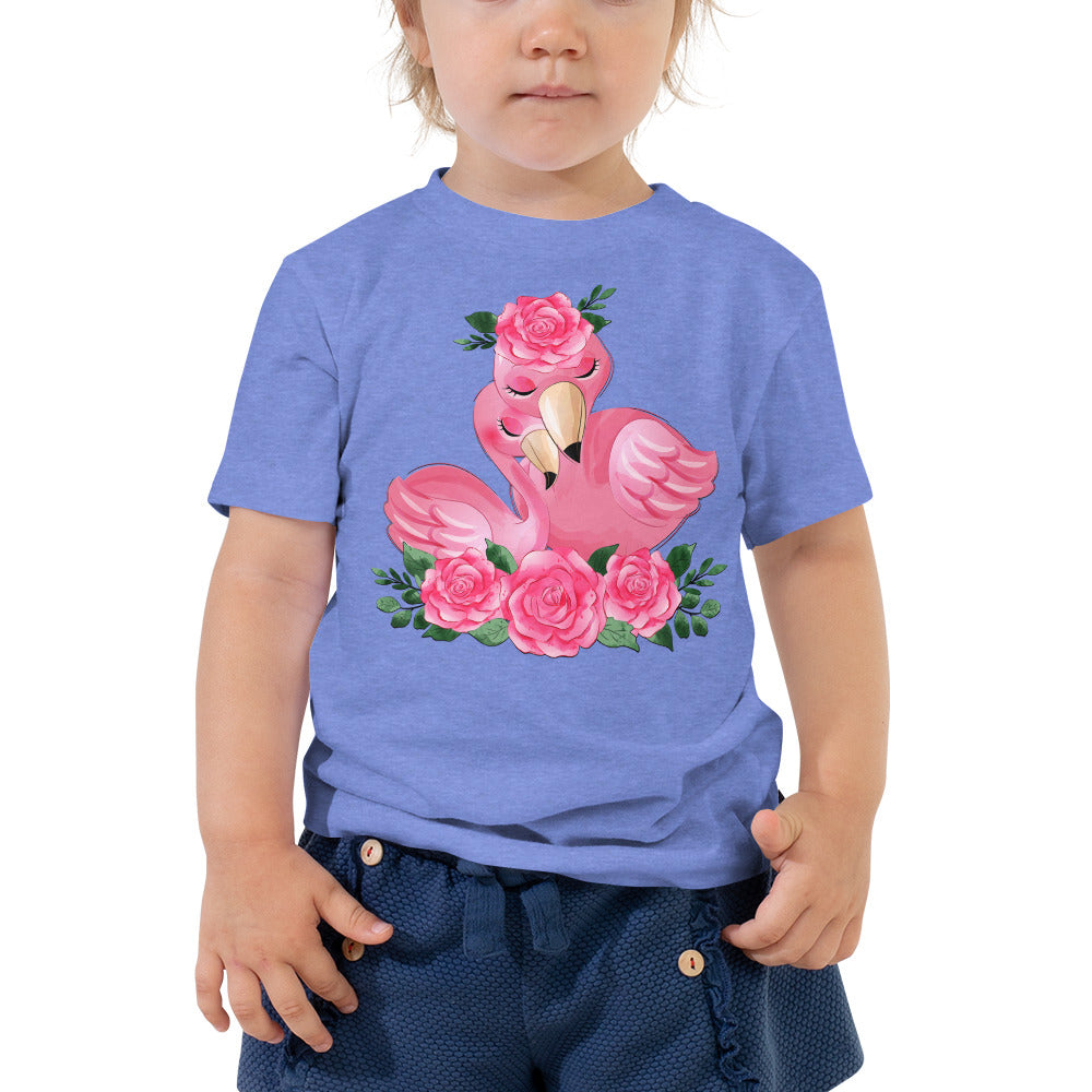 Cute Flamingo Mom and Baby, T-shirts, No. 0080