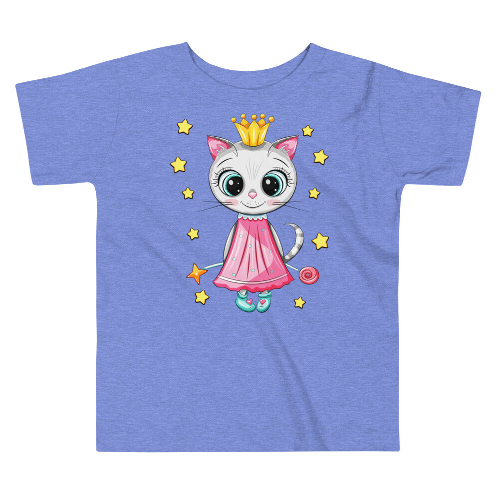 Cute Little Cat with Golden Crown, T-shirts, No. 0214