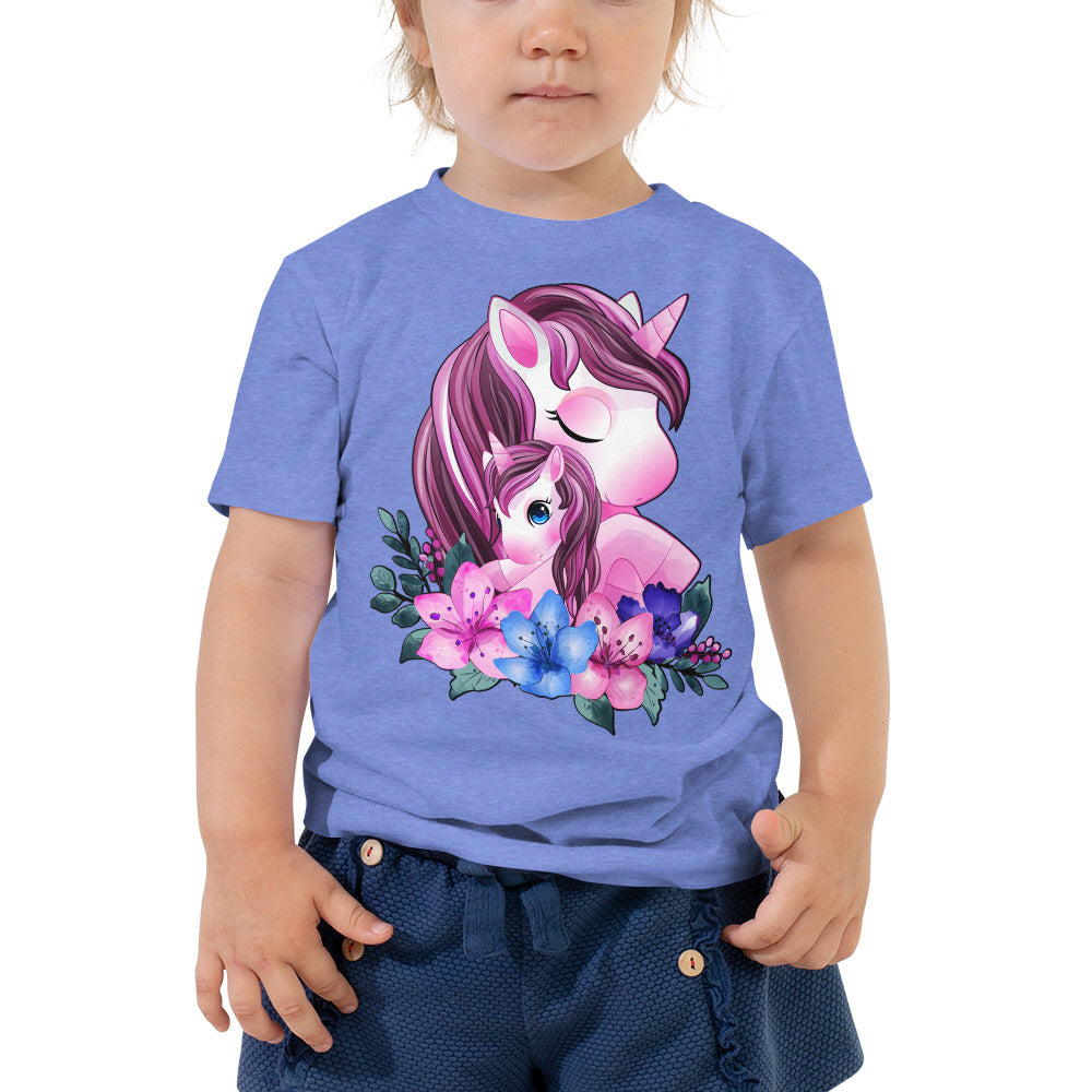 Cute Unicorn Mom and Baby T-shirt, No. 0088