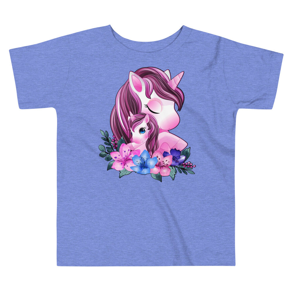 Cute Unicorn Mom and Baby T-shirt, No. 0088