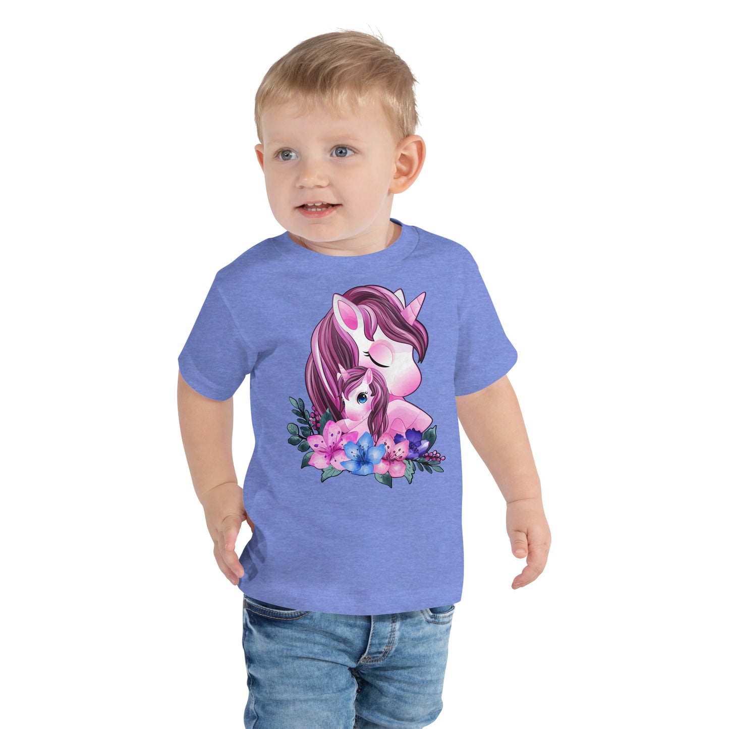 Cute Unicorn Mom and Baby T-shirt, No. 0088