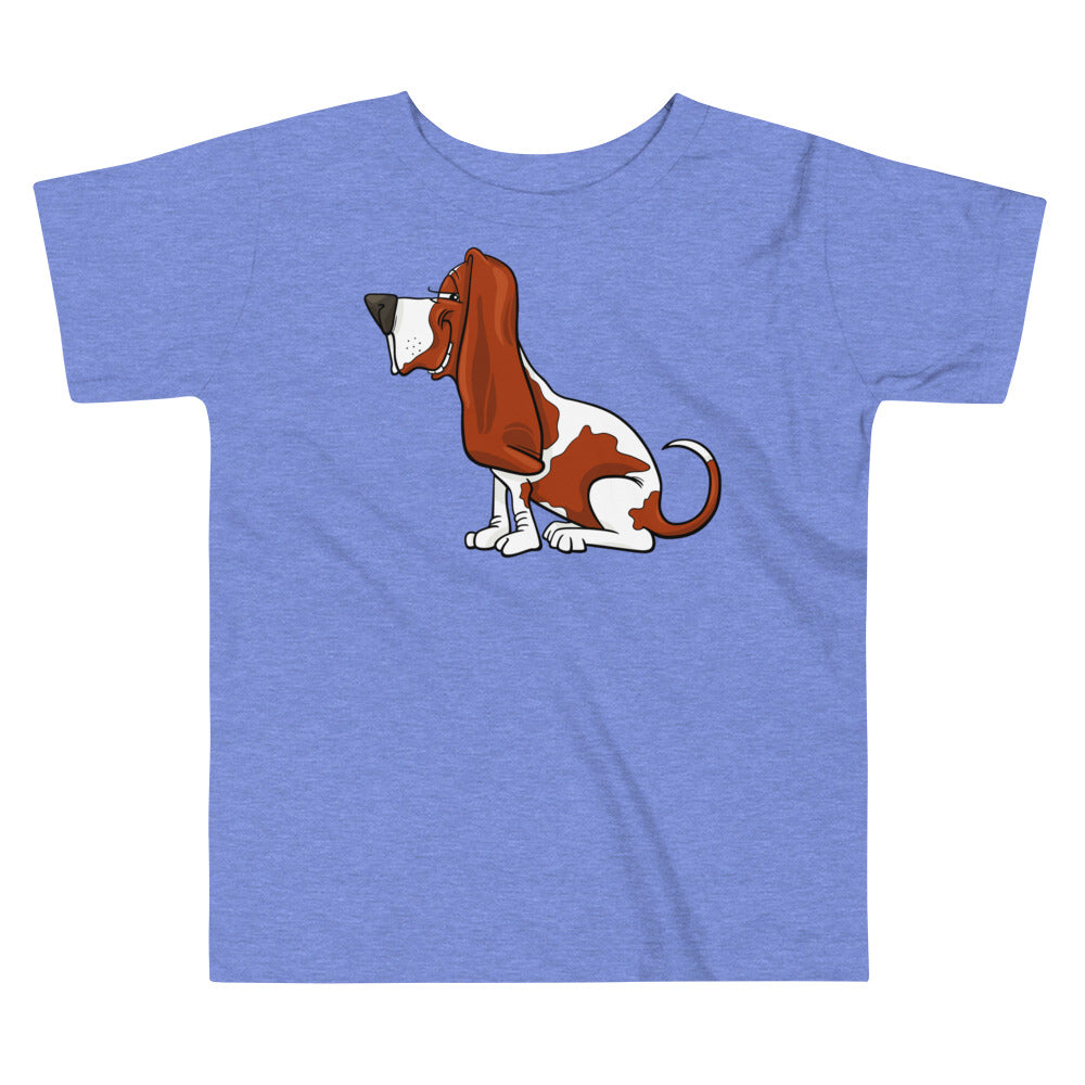 Cute Basset Hound Dog T-shirt, No. 0150