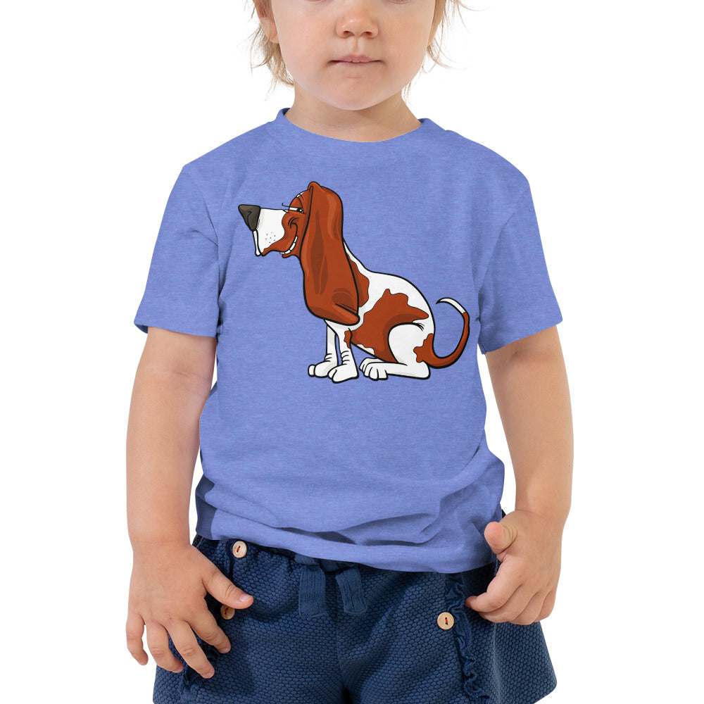 Cute Basset Hound Dog T-shirt, No. 0150