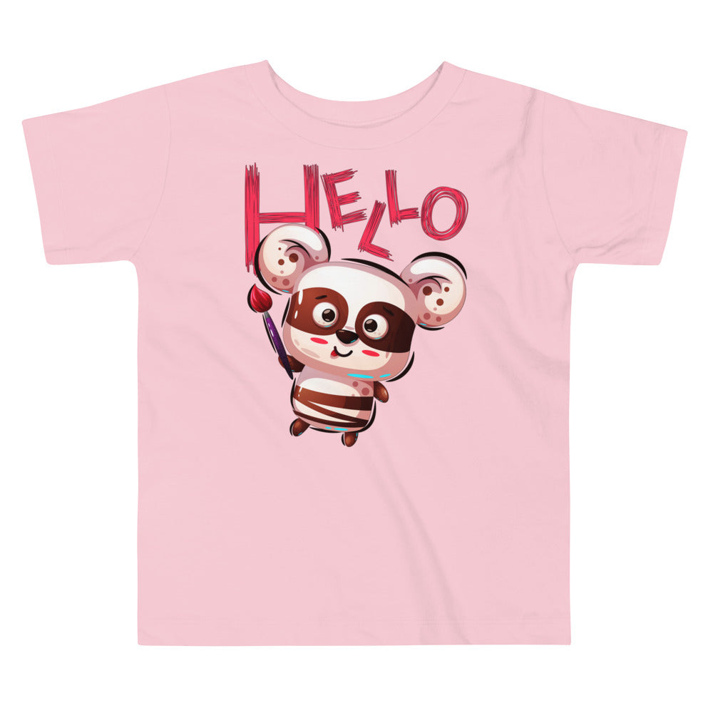 Cute Artist Panda T-shirt, No. 0266