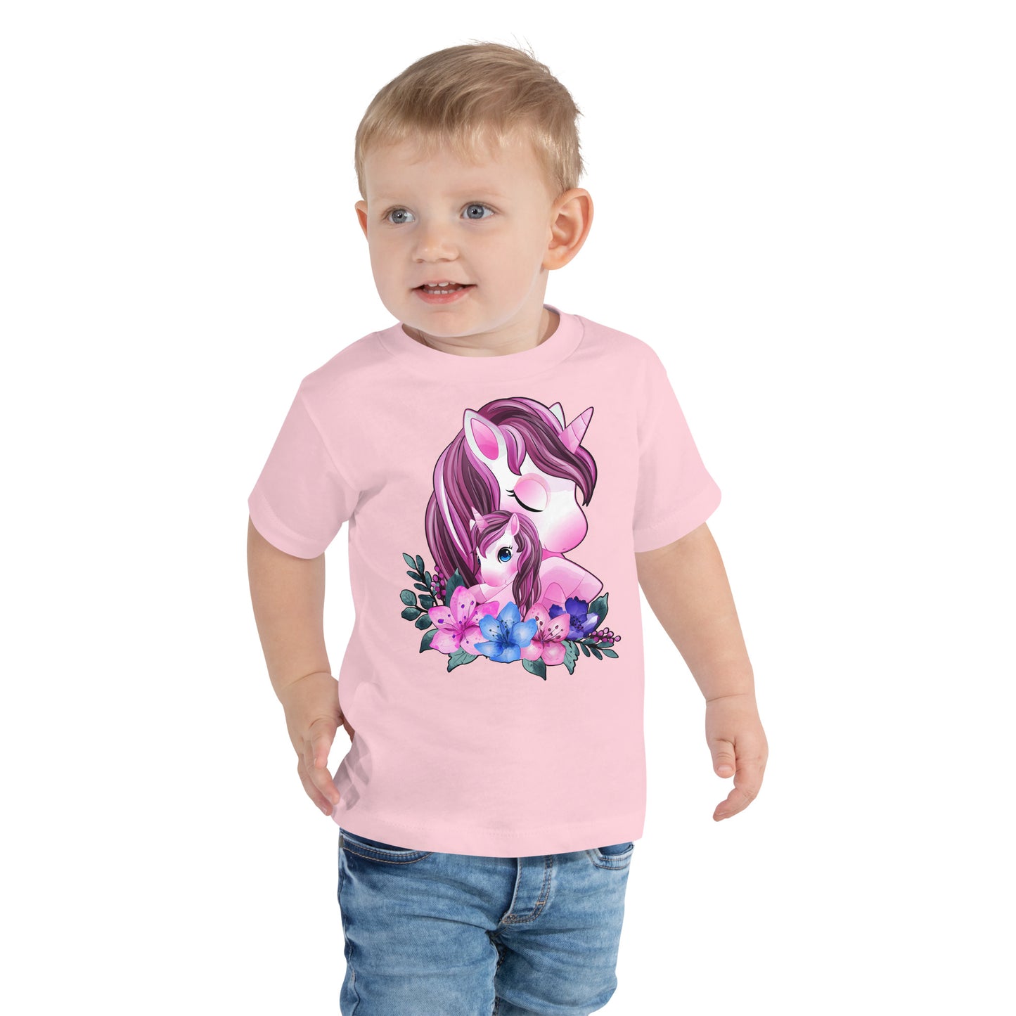 Cute Unicorn Mom and Baby T-shirt, No. 0088