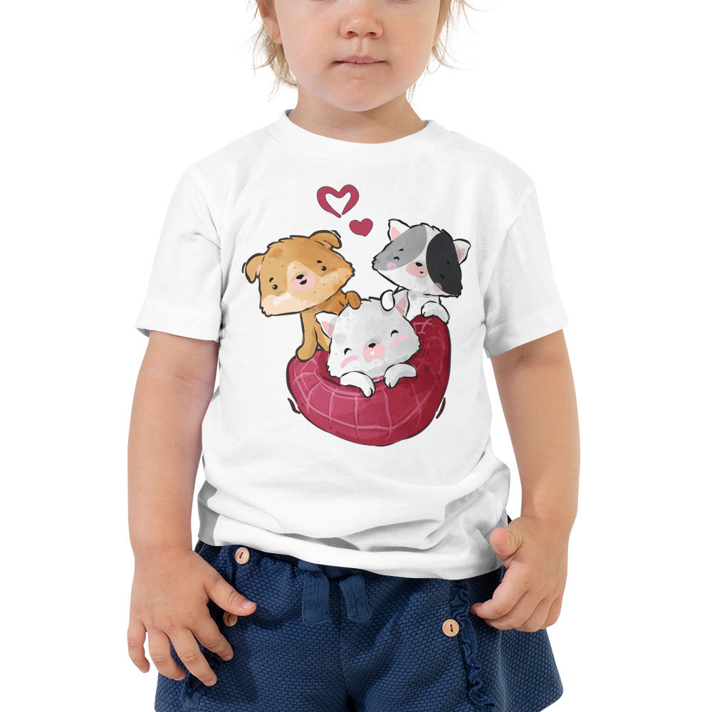 Cute Kitten Cats Playing, T-shirts, No. 0307