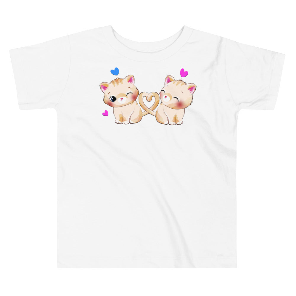 Cute Kitten Cats in Love, T-shirts, No. 0206