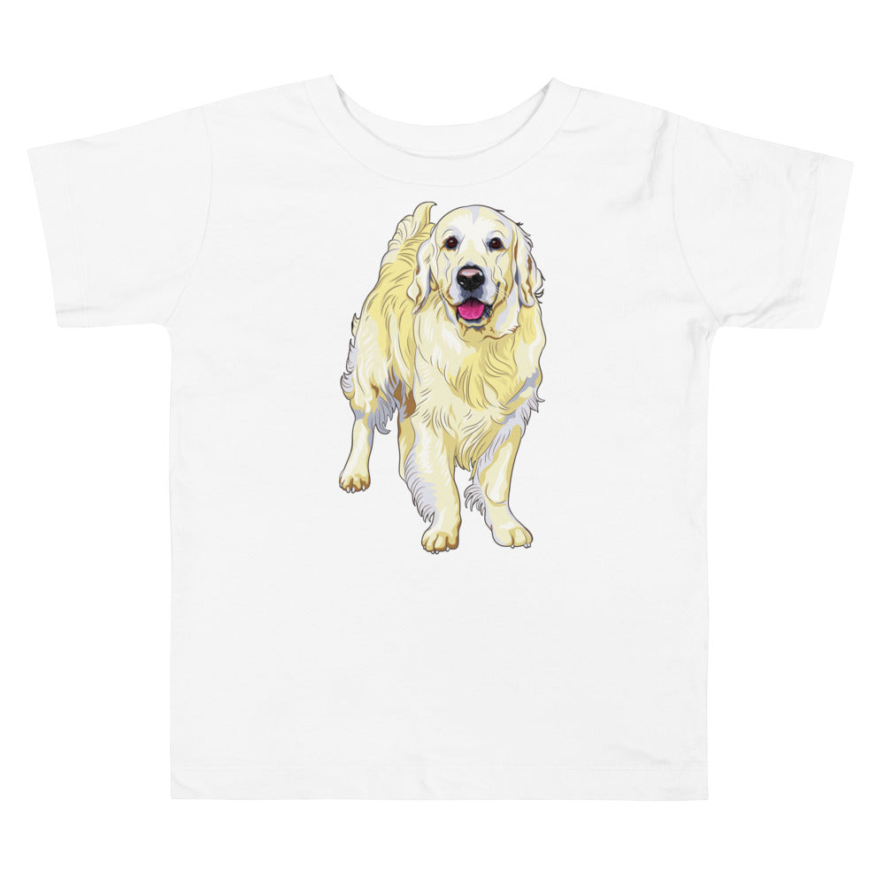 Cute Golden Retriever Dog, T-shirts, No. 0595