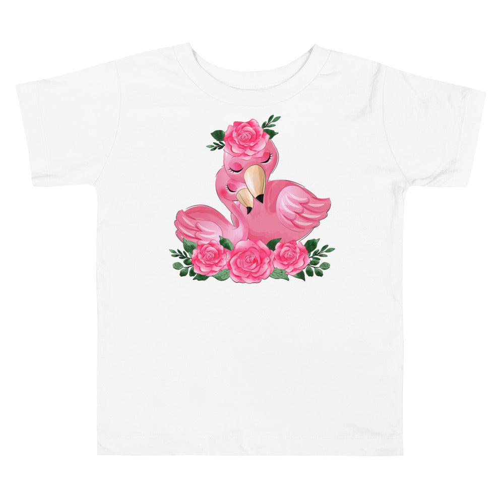 Cute Flamingo Mom and Baby, T-shirts, No. 0080