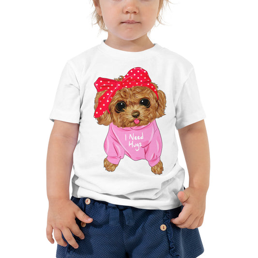 Cute Dog Puppy Needs a Hug, T-shirts, No. 0296
