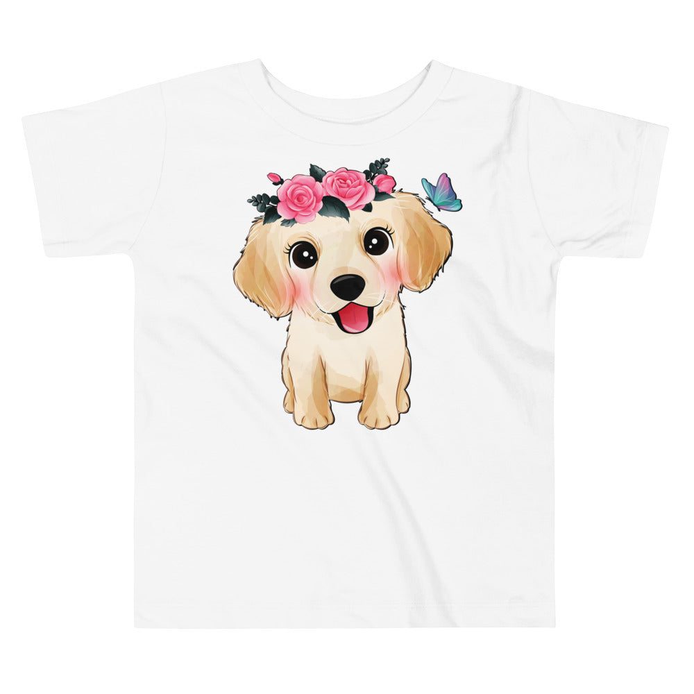 Cute Little Golden Retriever Dog, T-shirts, No. 0359