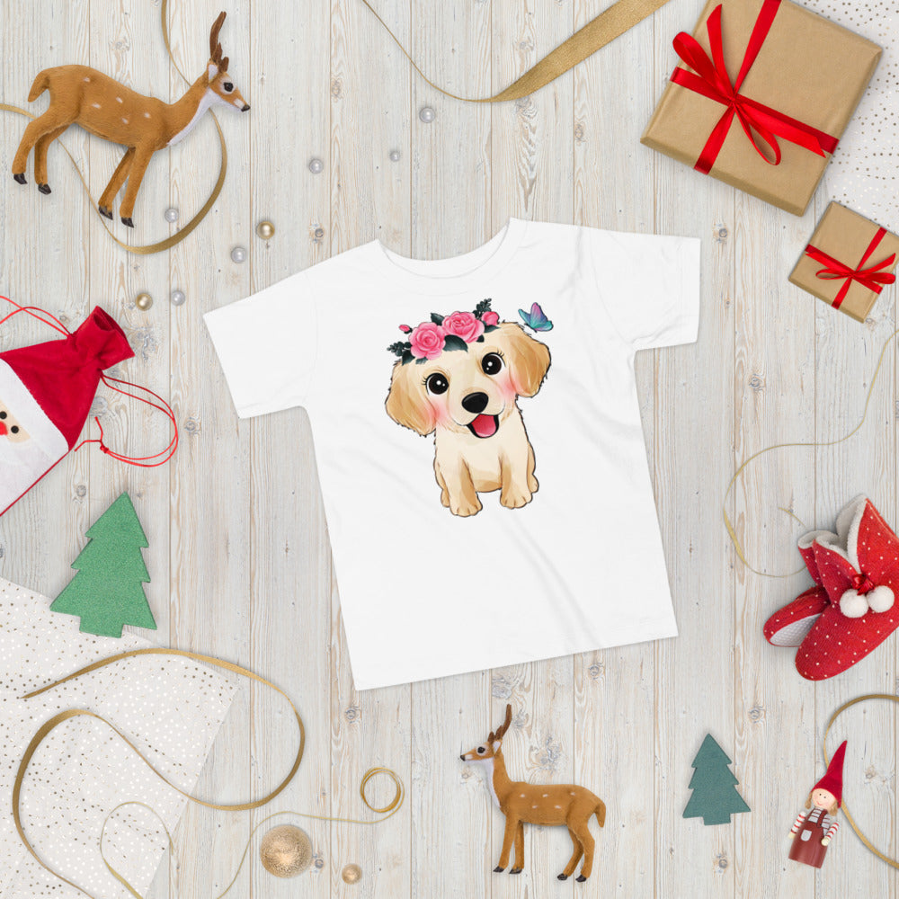 Cute Little Golden Retriever Dog, T-shirts, No. 0359