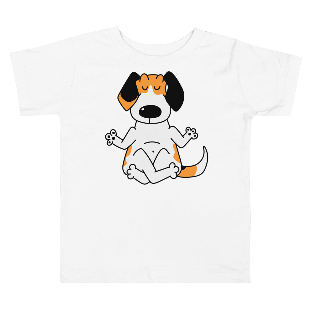 Funny Beagle Dog Practice Yoga, T-shirts, No. 0247