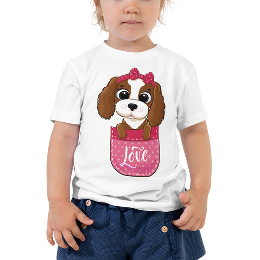 Funny Baby Dog in Pocket, T-shirts, No. 0395