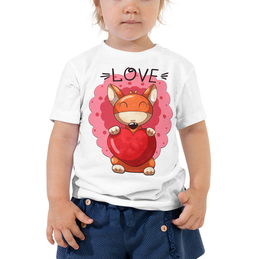 Fox with Heart, T-shirts, No. 0041