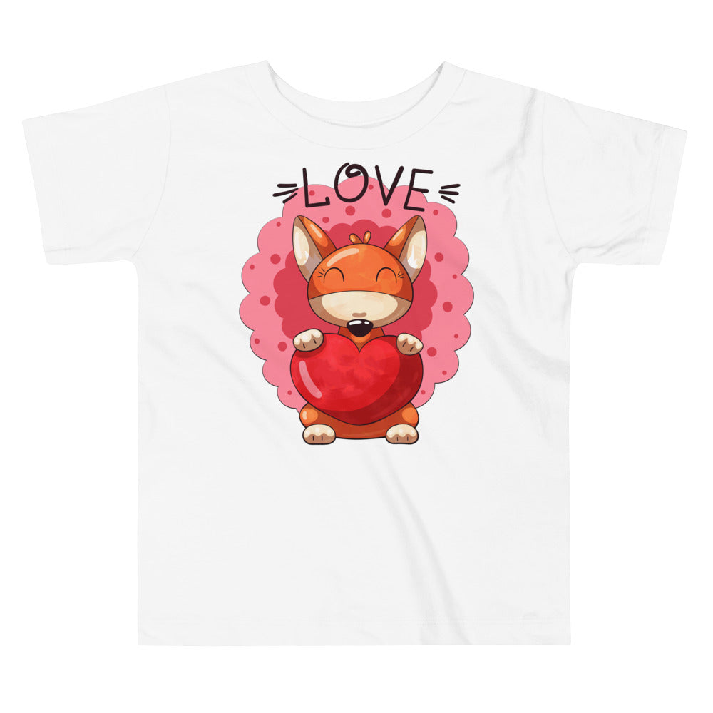 Fox with Heart, T-shirts, No. 0041