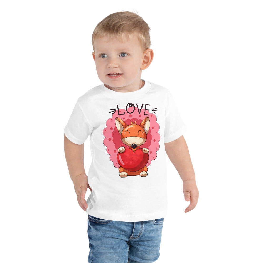 Fox with Heart, T-shirts, No. 0041