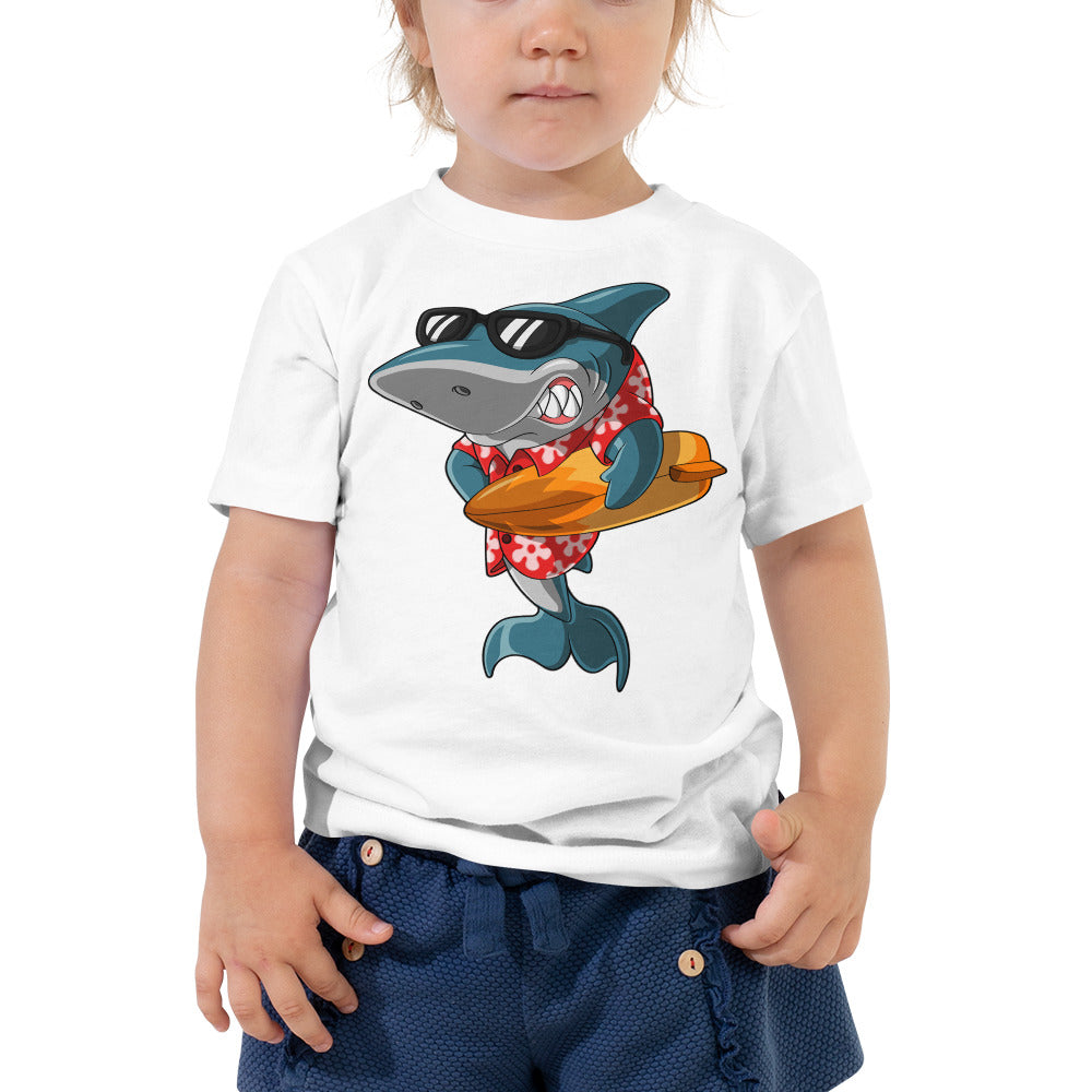 Cool Shark Surfing T-shirt, No. 0133