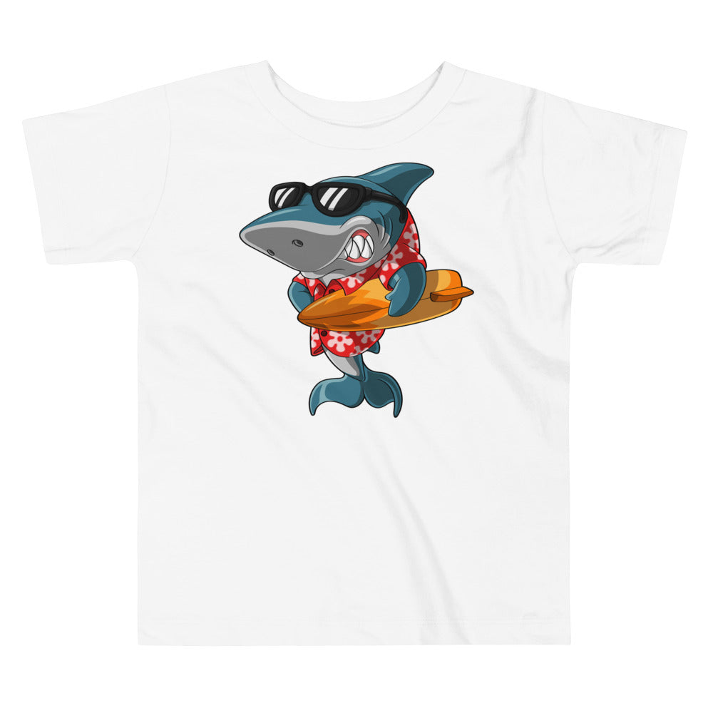 Cool Shark Surfing T-shirt, No. 0133