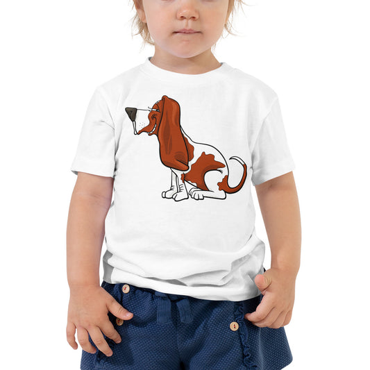 Cute Basset Hound Dog T-shirt, No. 0150