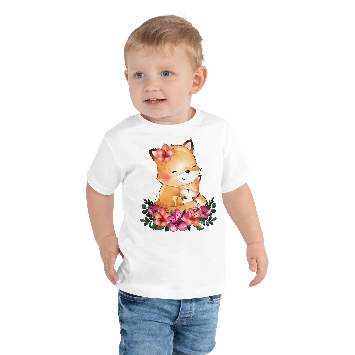 Cool Foxy Mom and Baby T-shirt, No. 0078