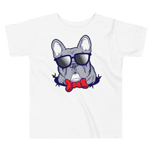 Cool French Bulldog Dog with Glasses T-shirt, No. 0579