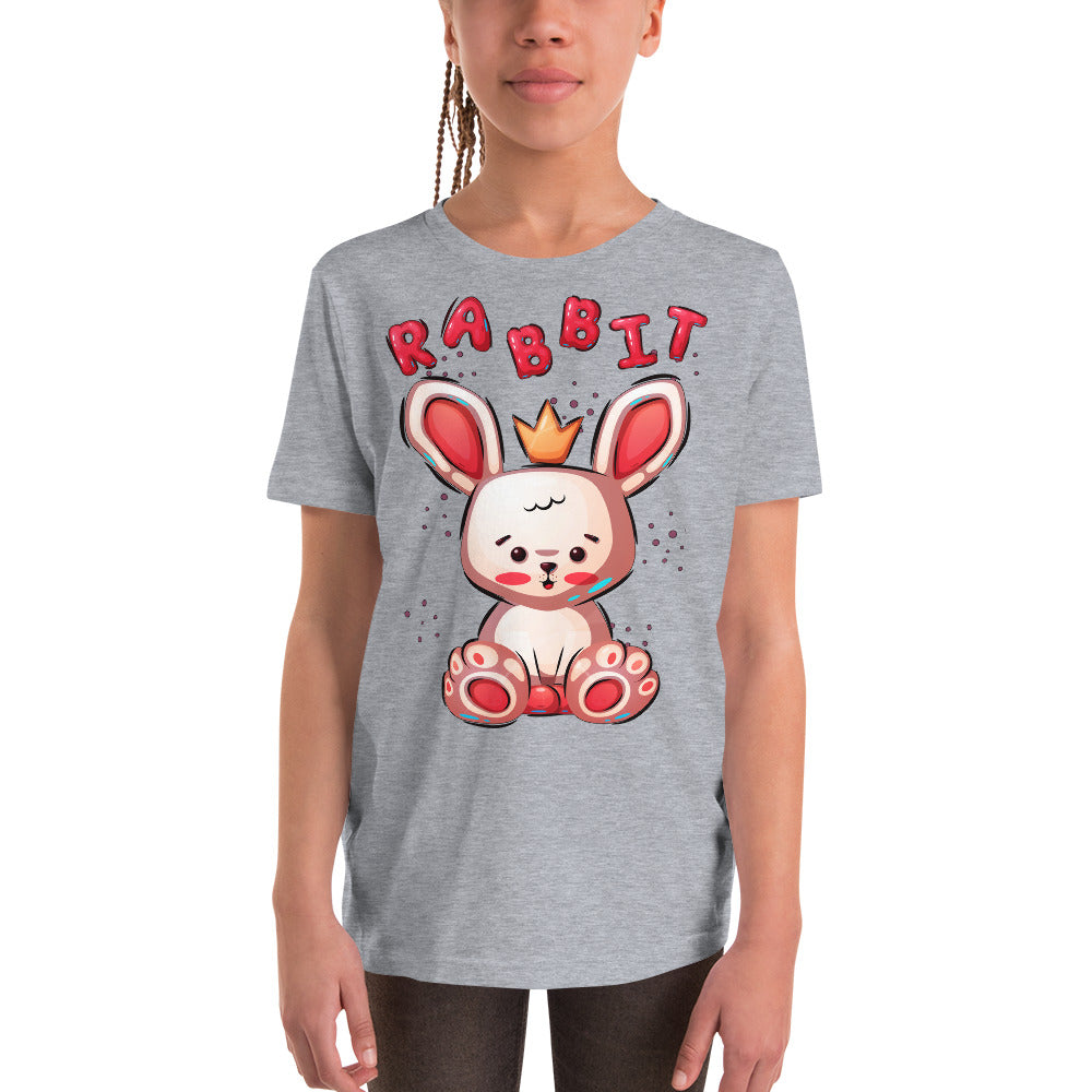 Funny Rabbit with Crown, T-shirts, No. 0454