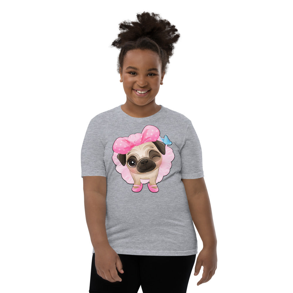 Funny Pug Puppy Dog Ballerina, T-shirts, No. 0440