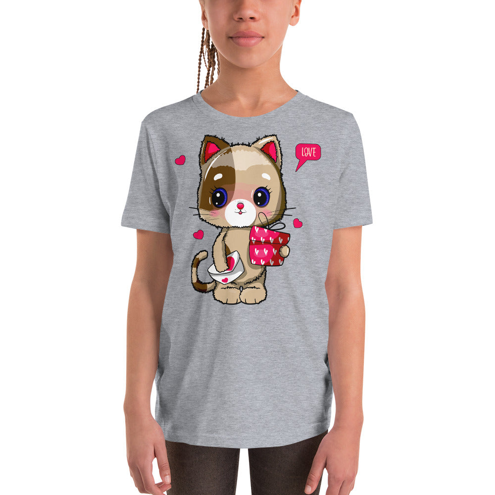 Funny Cat in Love, T-shirts, No. 0399