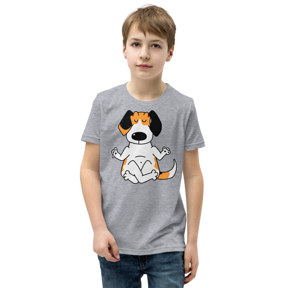 Funny Beagle Dog Practice Yoga, T-shirts, No. 0247