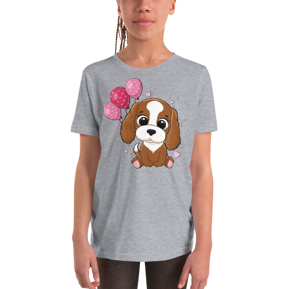 Cool Dog with Balloons T-shirt, No. 0052