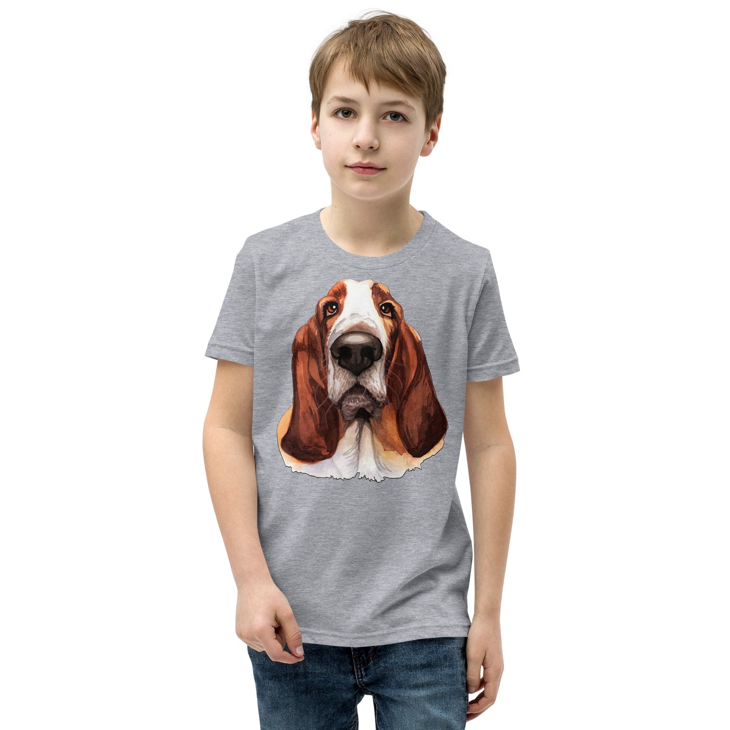 Cool Basset Hound Dog T-shirt, No. 0574