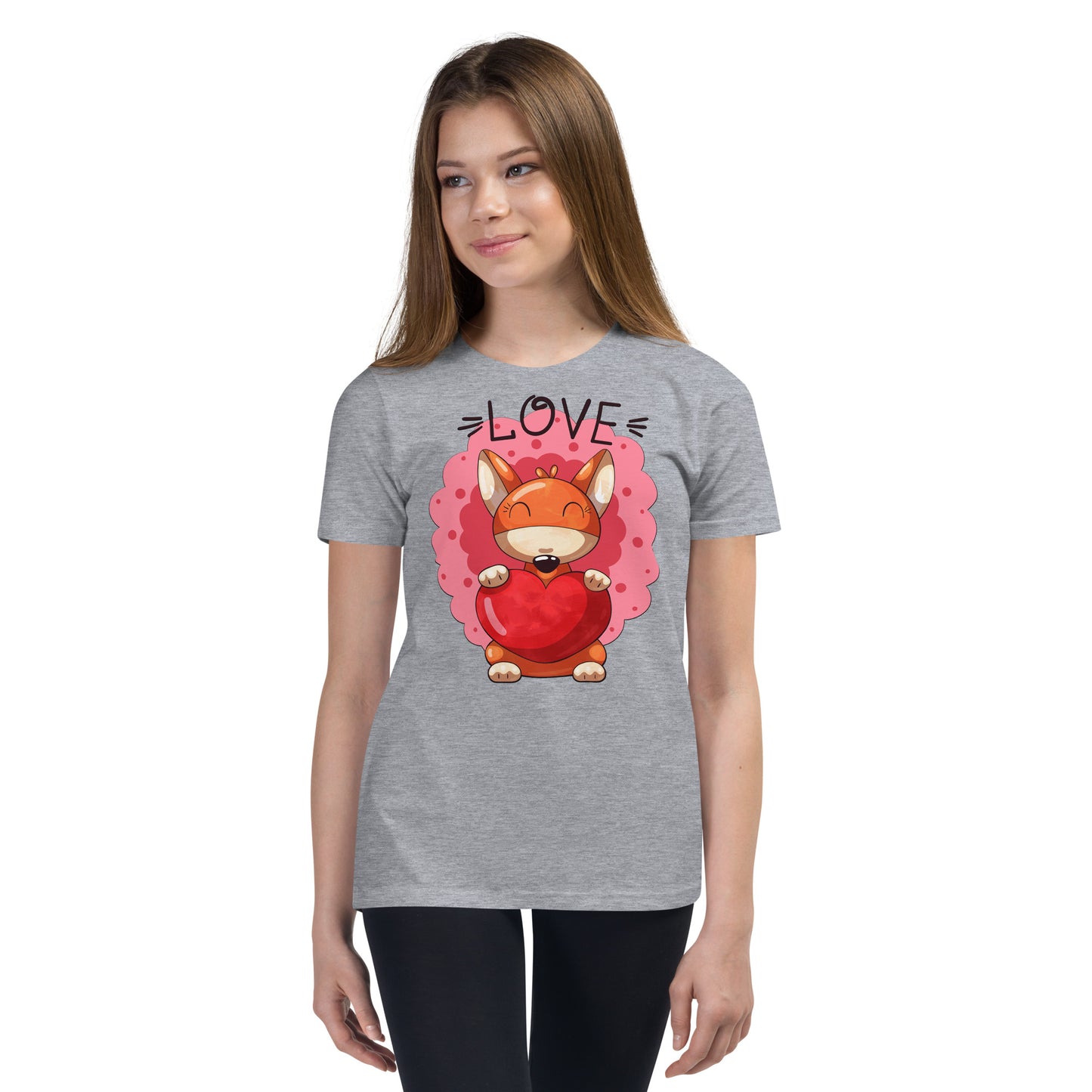 Fox with Heart T-shirt, No. 0041