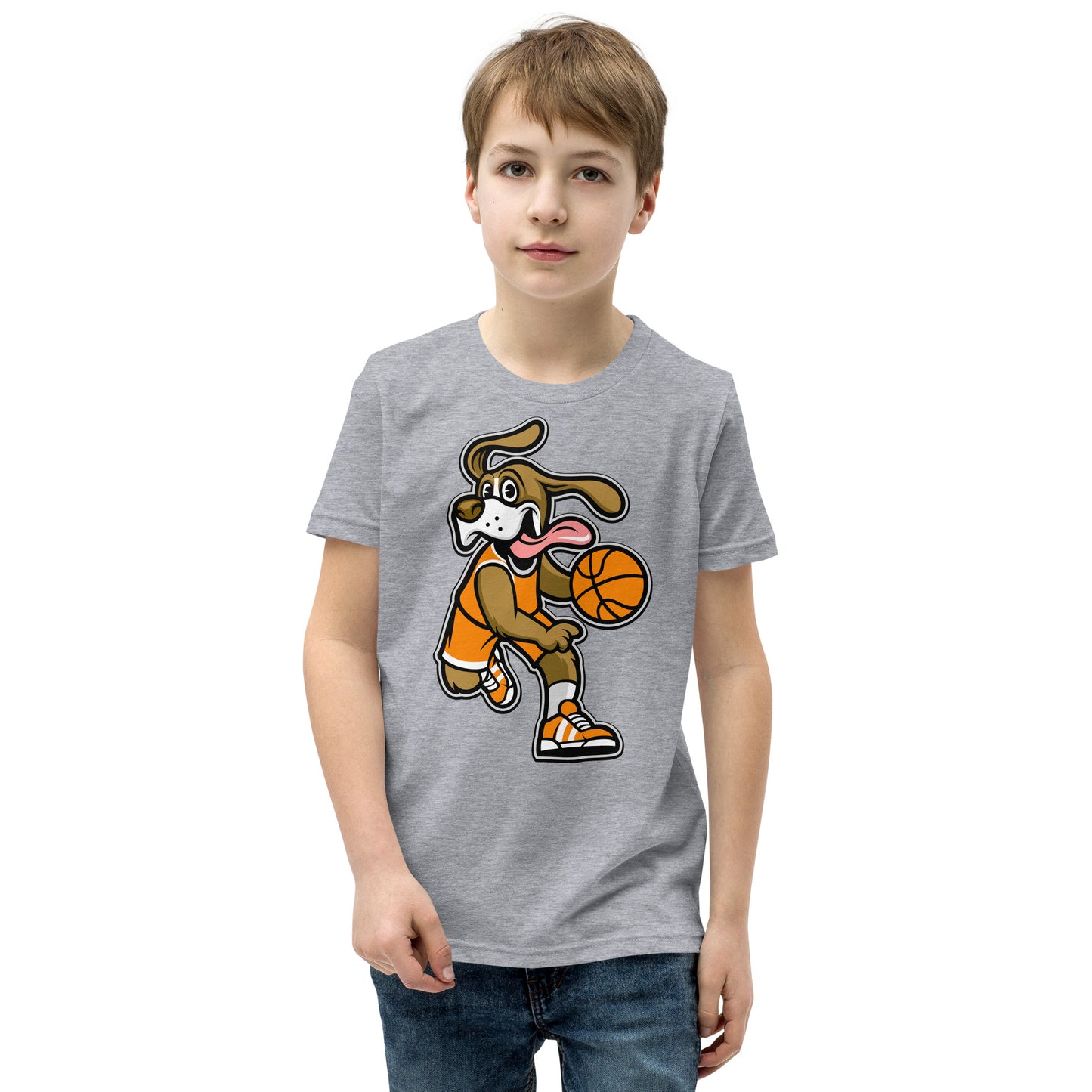 Funny Beagle Dog Playing Basketball T-shirt, No. 0246